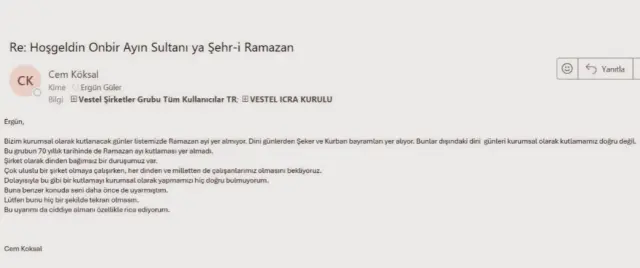 Zorlu Holding'de Ramazan mesajı krizi! CEO'lar karşı karşıya geldi