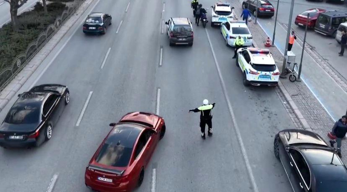 Konya\'da Hava Destekli Trafik Denetimleri Başladı