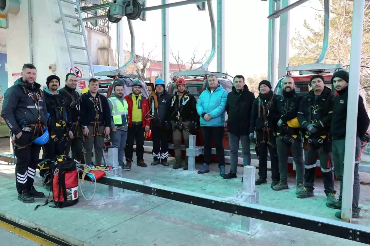 Amisos Teleferik Hattı\'nda Bakım ve Eğitim Çalışmaları Tamamlanıyor