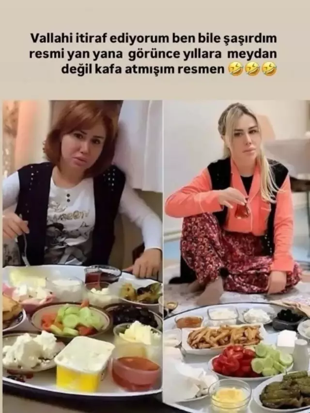 Şarkıcı Ceyhan meşhur yer sofrası pozunu tekrar çekti: Yıllara kafa atmışım resmen