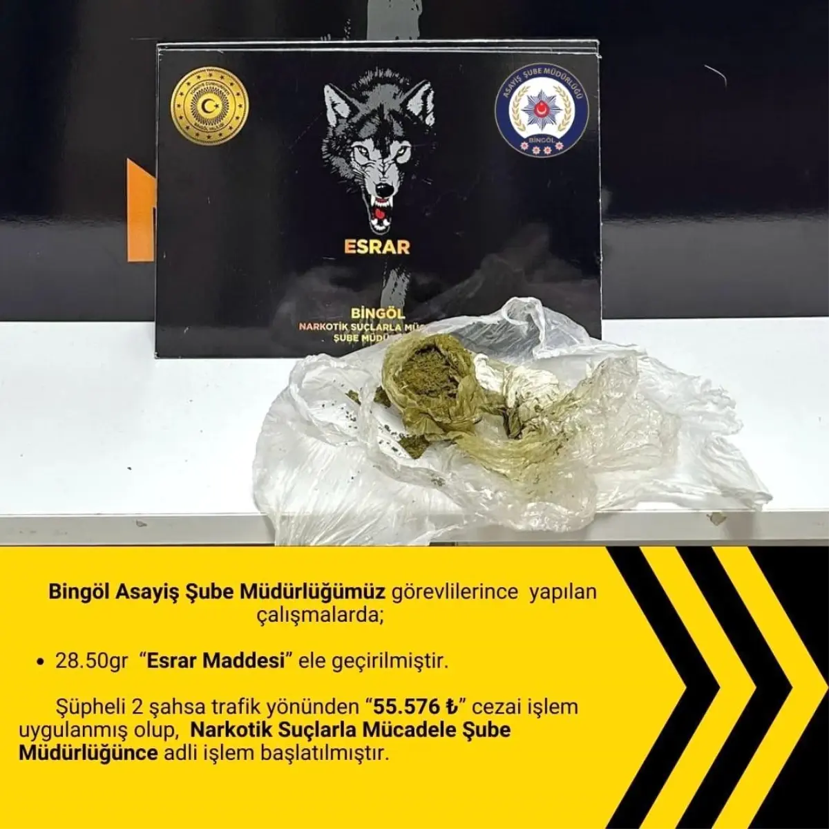 Bingöl\'de Uyuşturucu Operasyonu