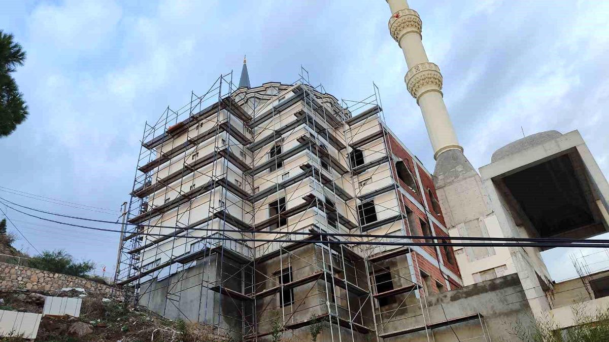 Bodrum\'da Camii İnşaatında Hızlı İlerleme