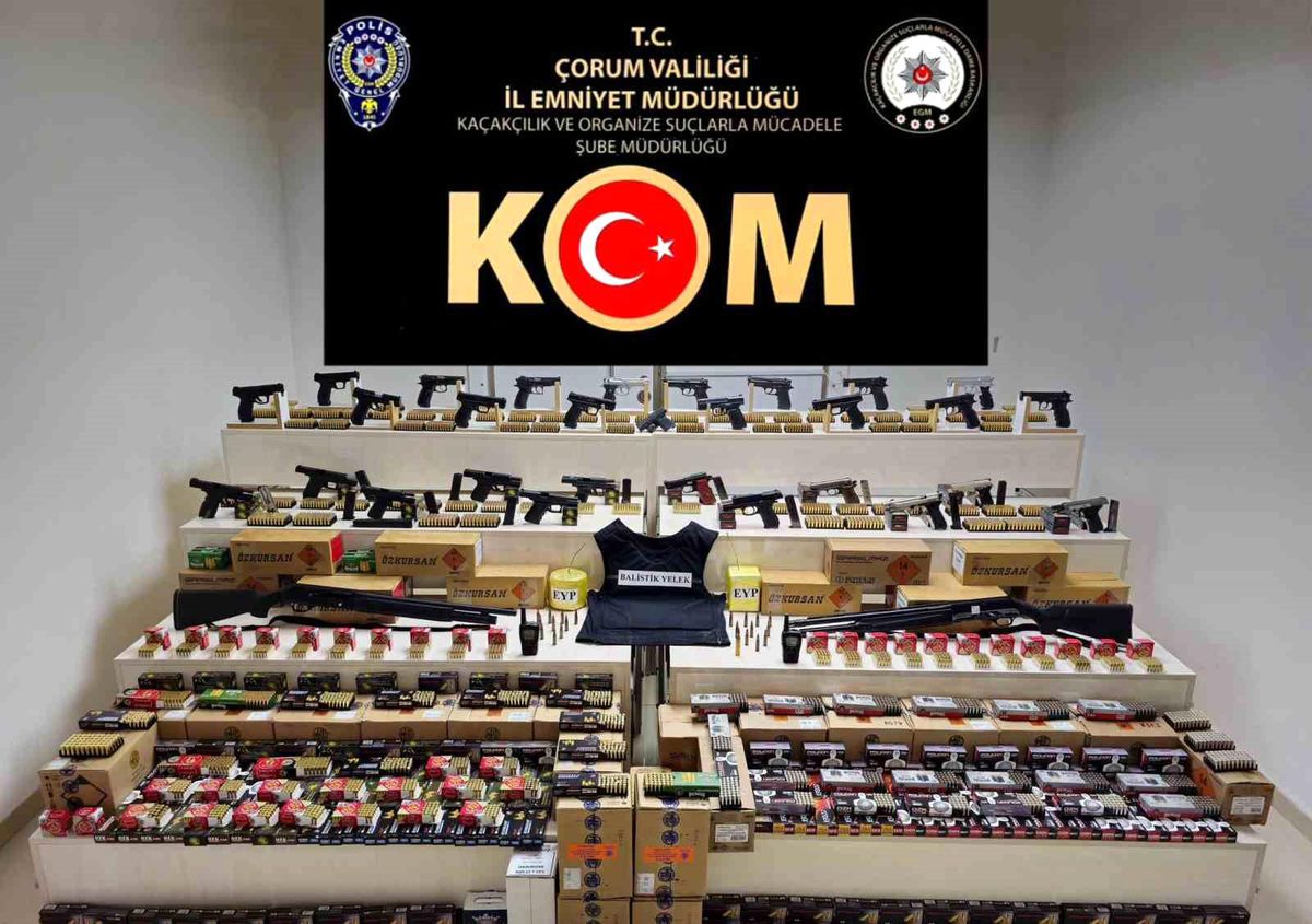 Çorum\'da Silah Kaçakçılığı Operasyonu