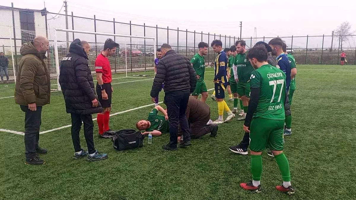 Zonguldak\'ta Futbolcu Nefessiz Kaldı
