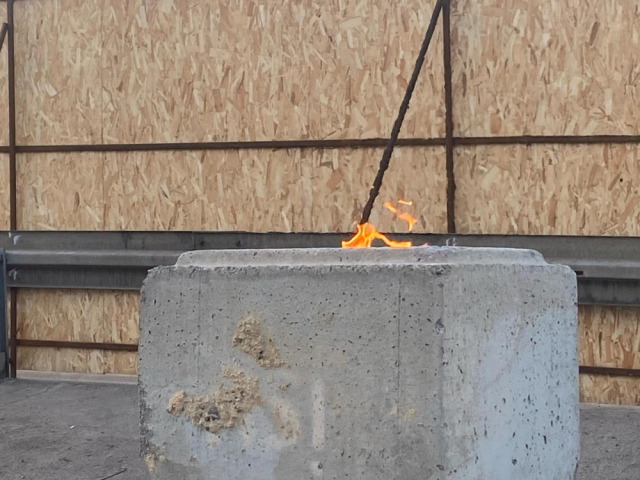 5 gündür yanan gazın çevresi betonla kapatıldı