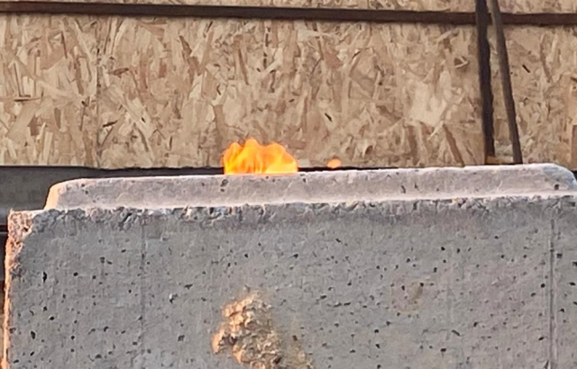 5 gündür yanan gazın çevresi betonla kapatıldı