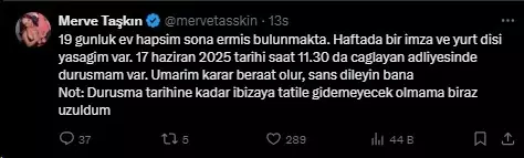 Fenomen Merve Taşkın'ın ev hapsi bitti! Türkiye'yi terk edeceğini söylemişti ama...