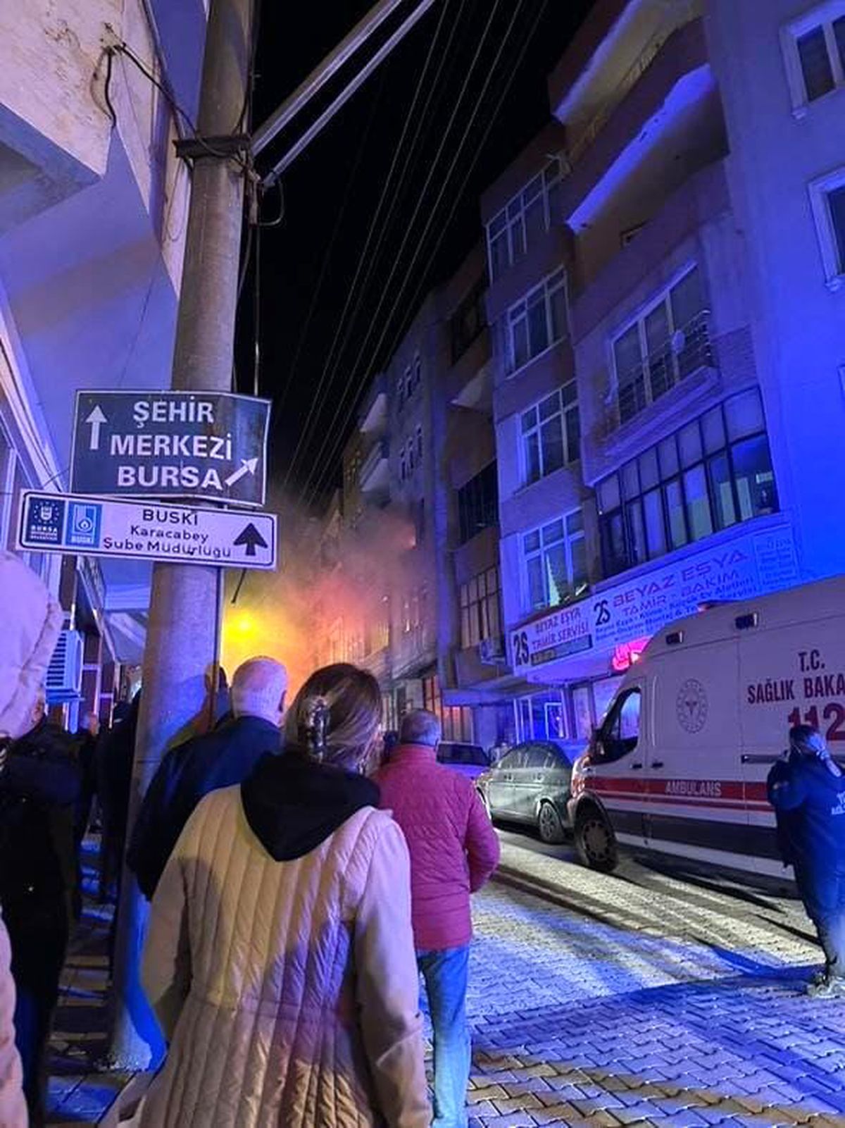 Bursa\'da Yangın Paniği