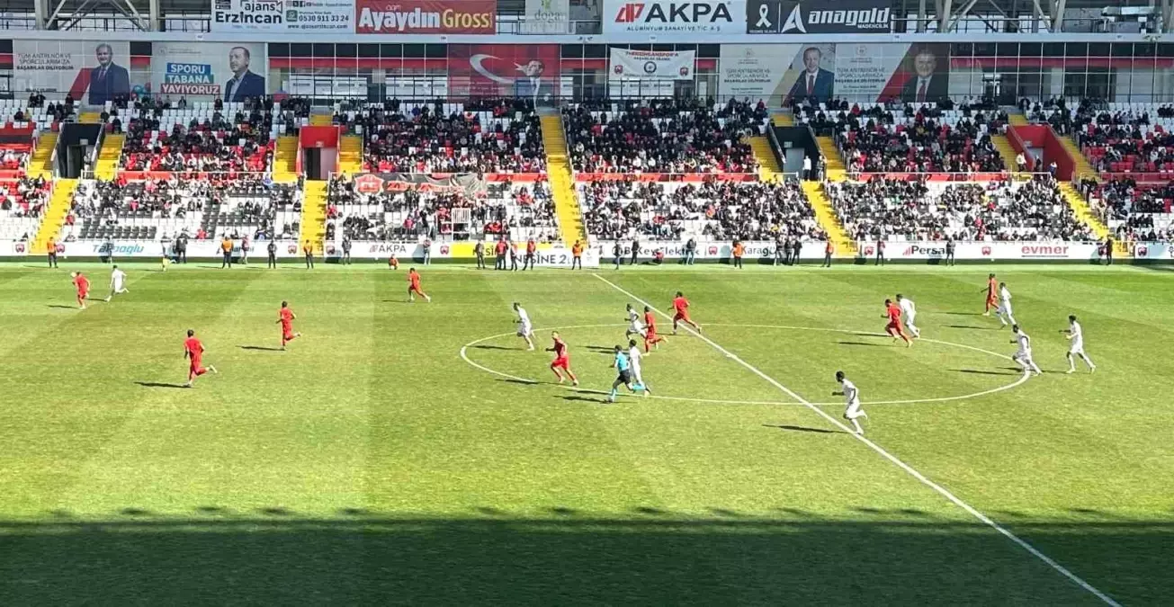 Erzincanspor-Kepez Maçı 1-1 Beraberlikle Sona Erdi