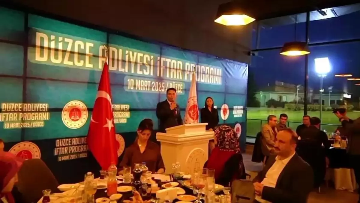 Düzce Adliyesi İftarında Birlik Beraberlik Vurgusu