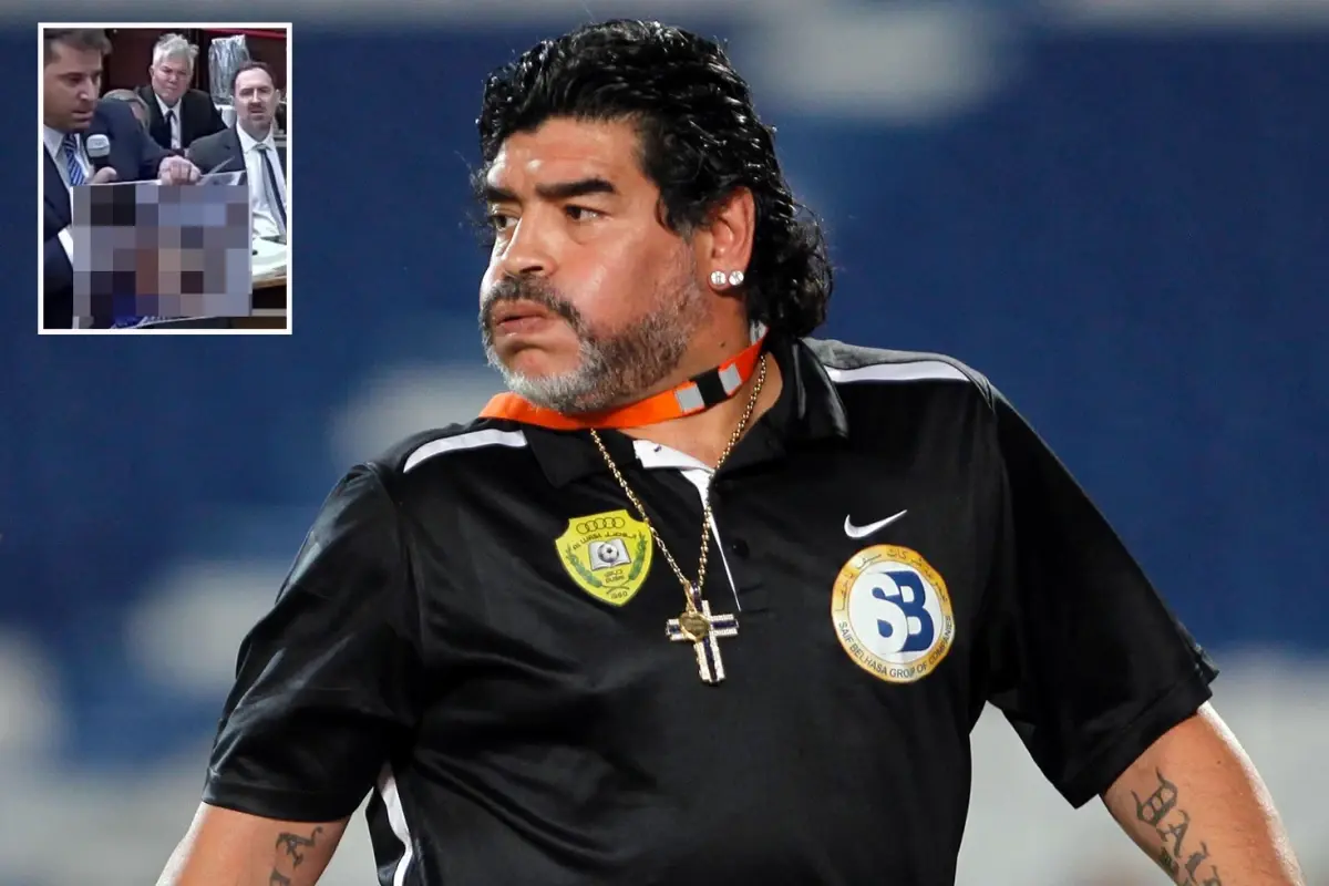 Savcı Maradona\'nın ölüm döşeğindeki fotoğrafını gösterdi, mahkeme salonu buz kesti