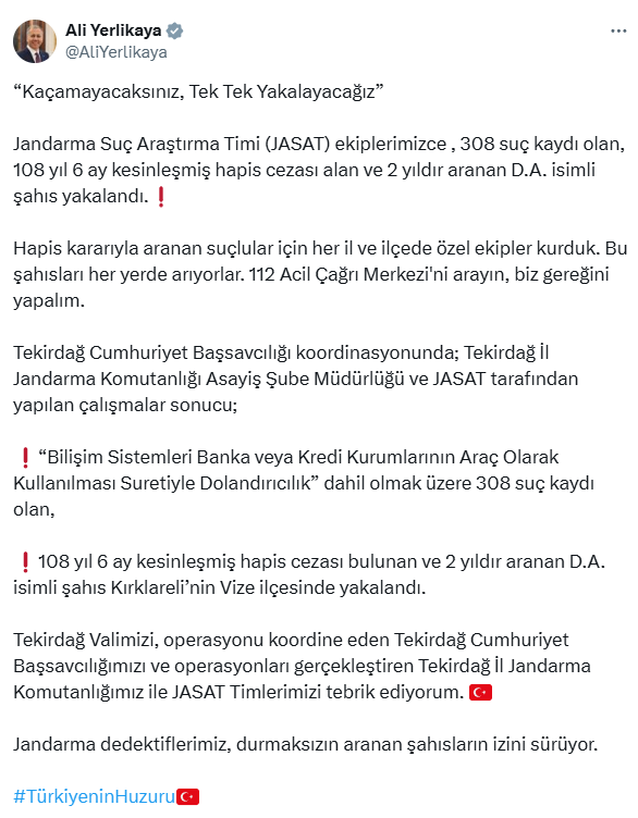 308 suç kaydı, 108 yıl hapis cezası bulunan kadın böyle yakalandı