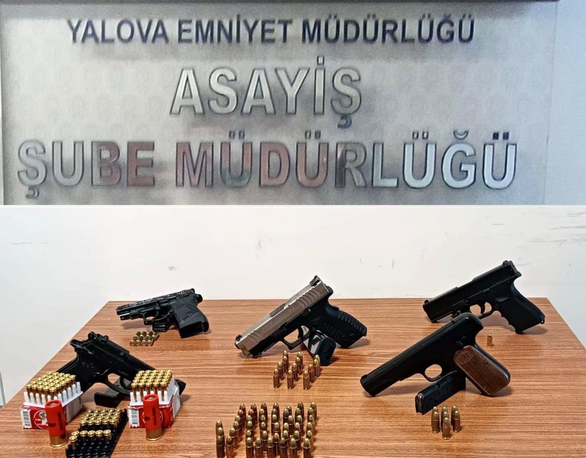 Yalova\'da Ruhsatsız Silah Operasyonu