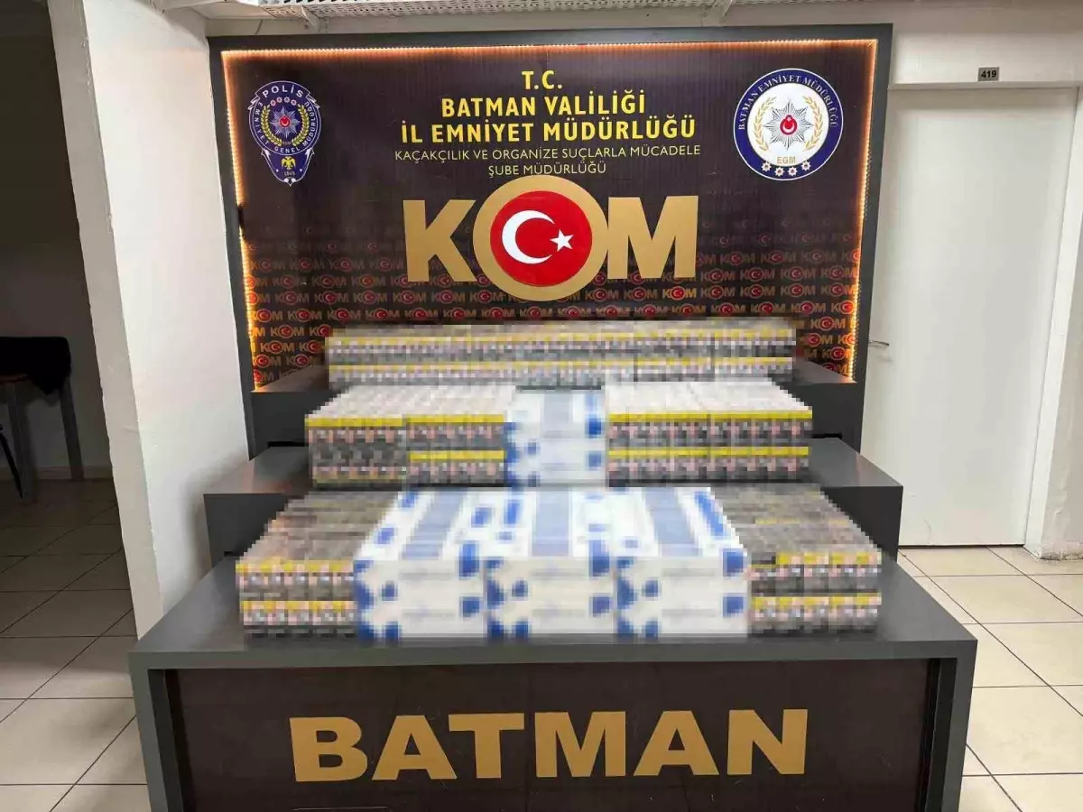 Batman\'da Gümrük Kaçağı Sigara Operasyonu