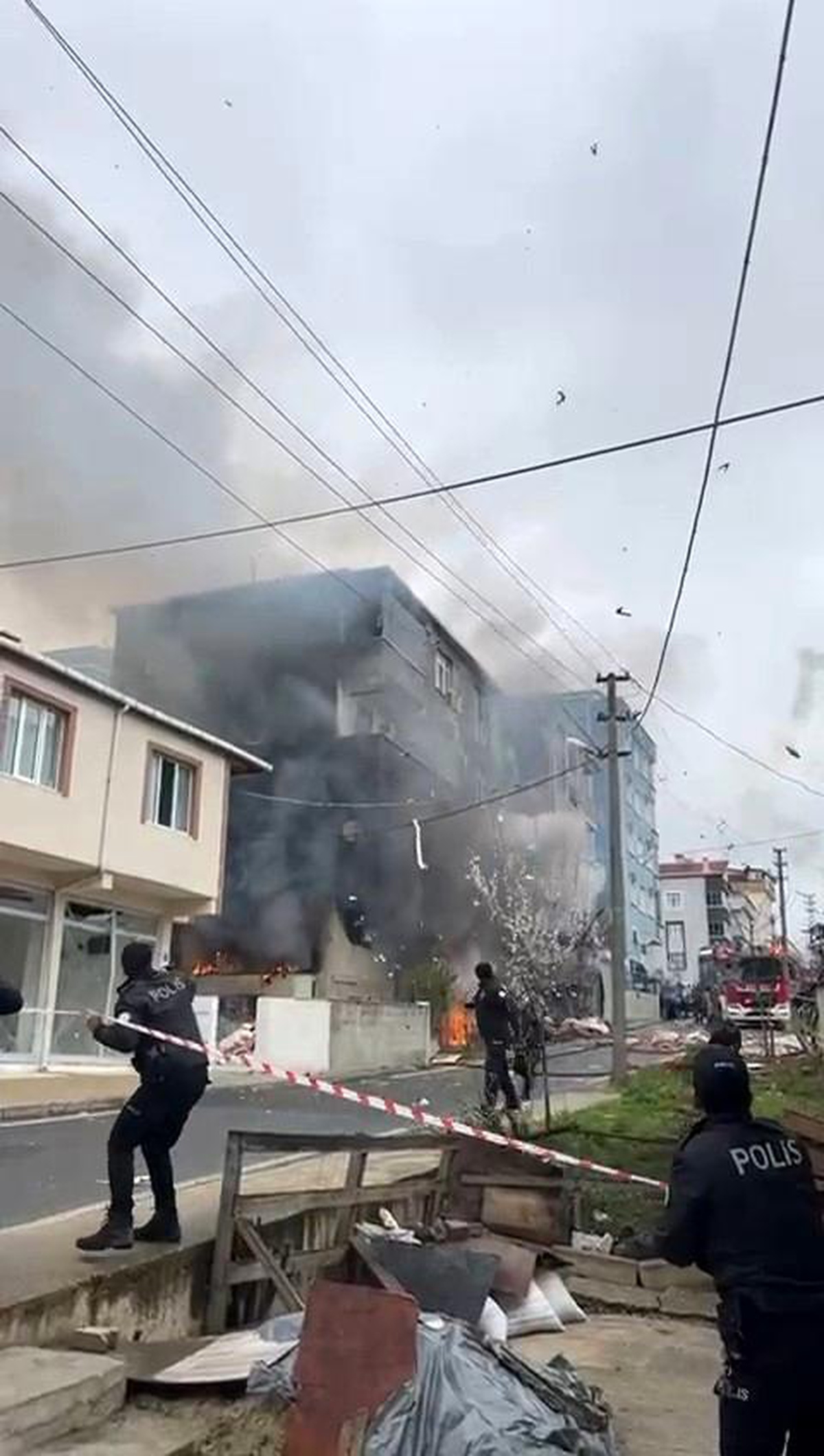 Çerkezköy\'de Doğal Gaz Patlaması