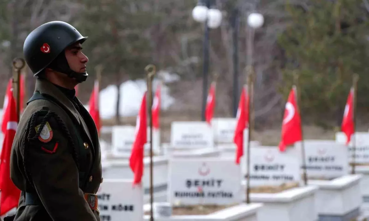 Şehit annesinin feryadı şehitlikte yankılandı