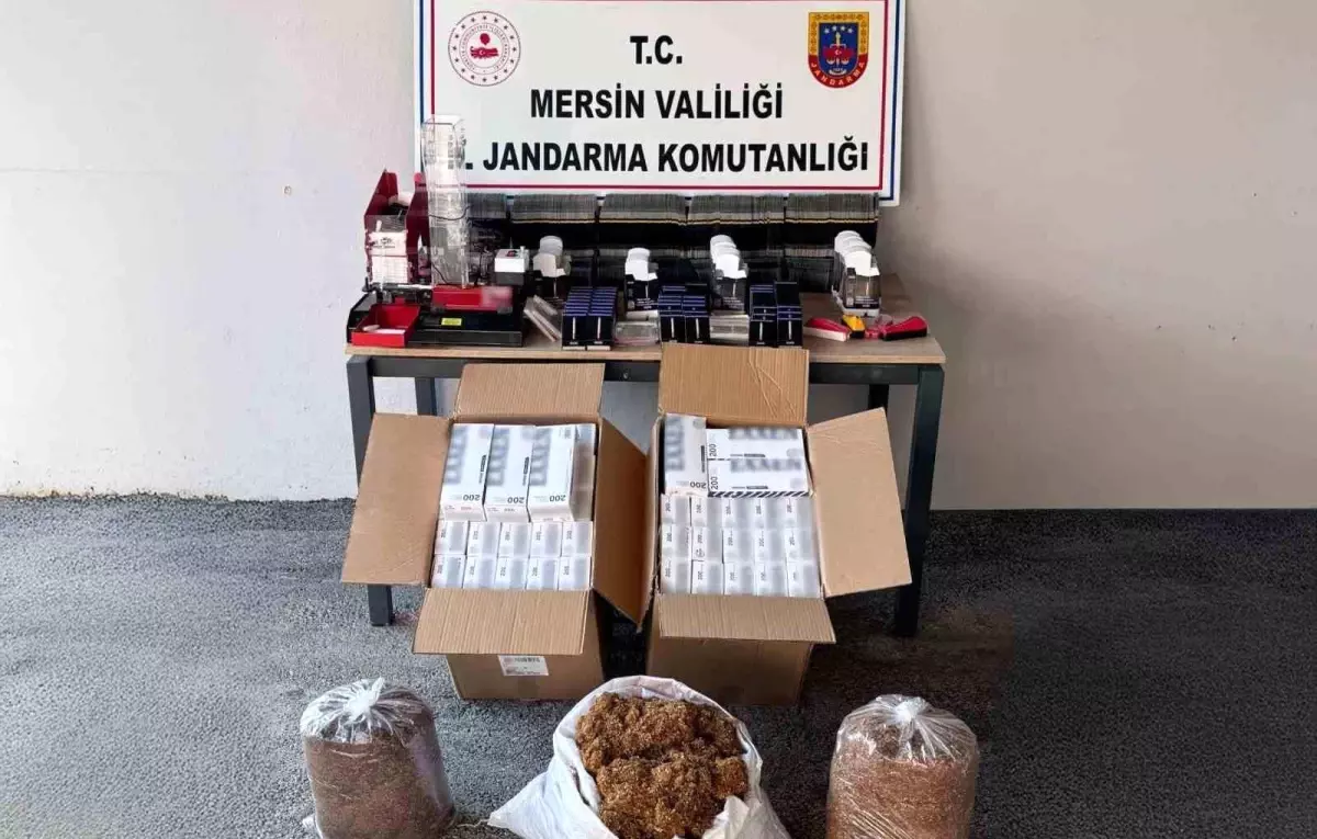 Mersin\'de Gümrük Kaçağı Sigara Operasyonu