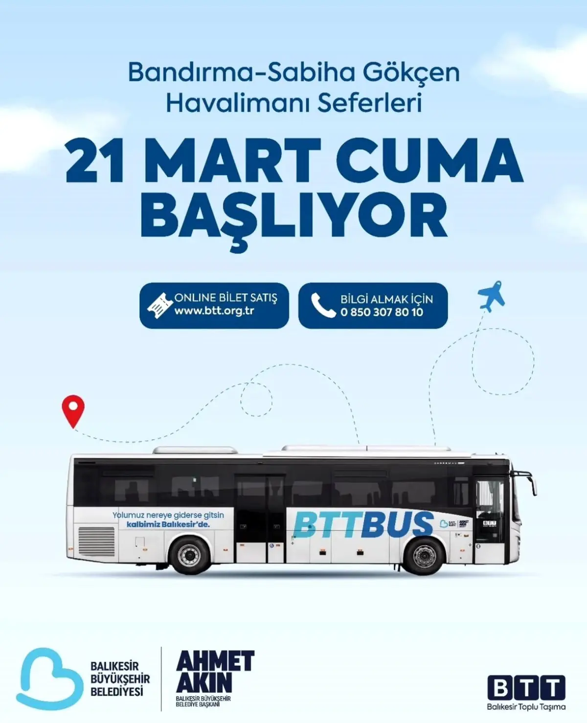 Balıkesir\'den Sabiha Gökçen Havalimanı\'na Yeni Otobüs Seferleri Başlıyor