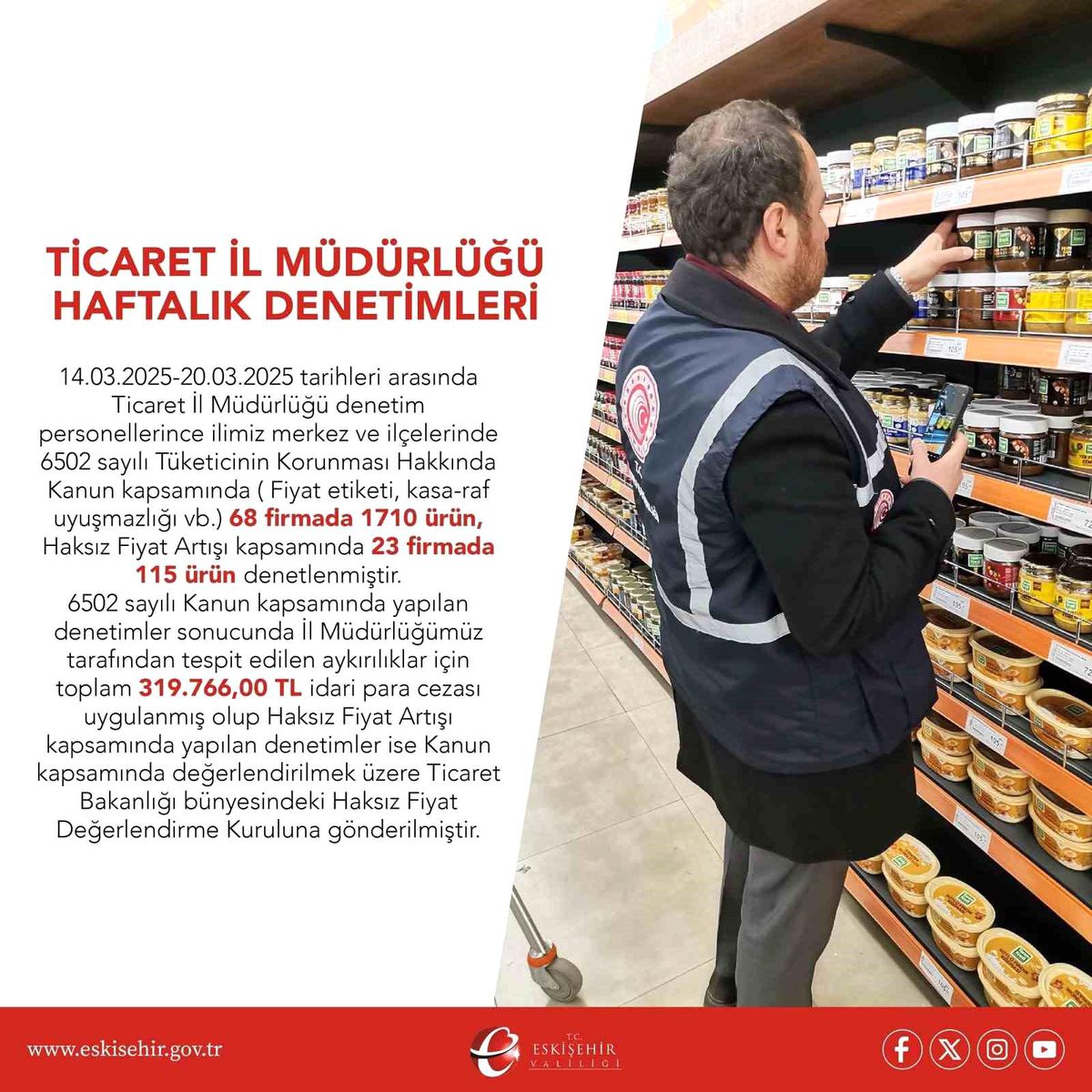 Eskişehir\'de Tüketici Denetimleri Yapıldı