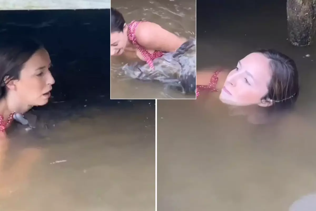 Genç kızın nefes kesen cesareti! Sudan çıkardığını görenler gözlerine inanamadı