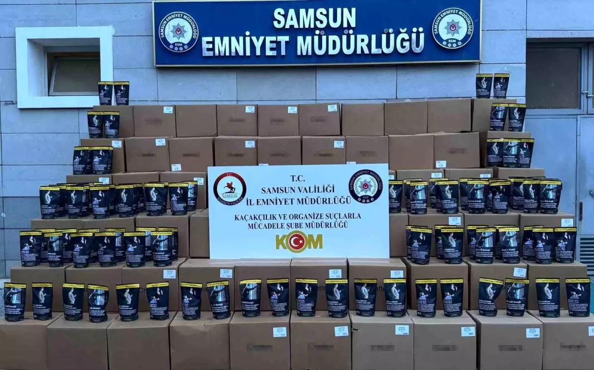 Samsun\'da 6.500 Paket Kaçak Tütün Ele Geçirildi