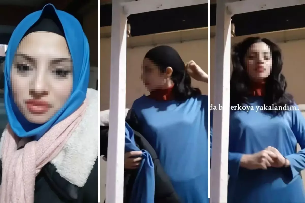 "Teravihe gidiyorum" diyerek ailesini kandırıp o anları da kayda aldı