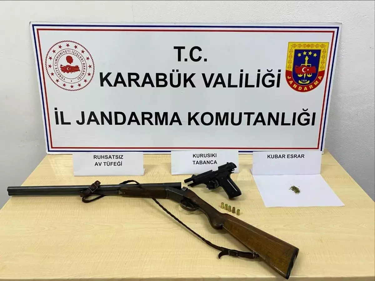 Safranbolu\'da Silah ve Uyuşturucu Operasyonu