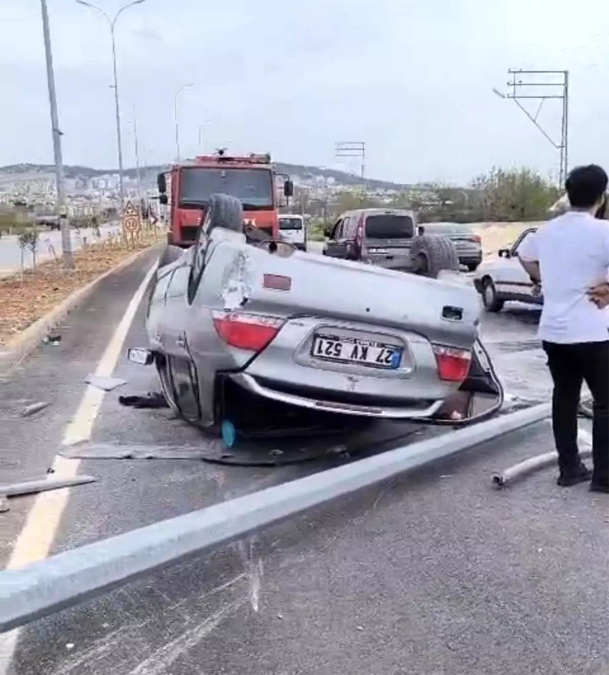 Gaziantep\'te Trafik Kazası: 2 Yaralı