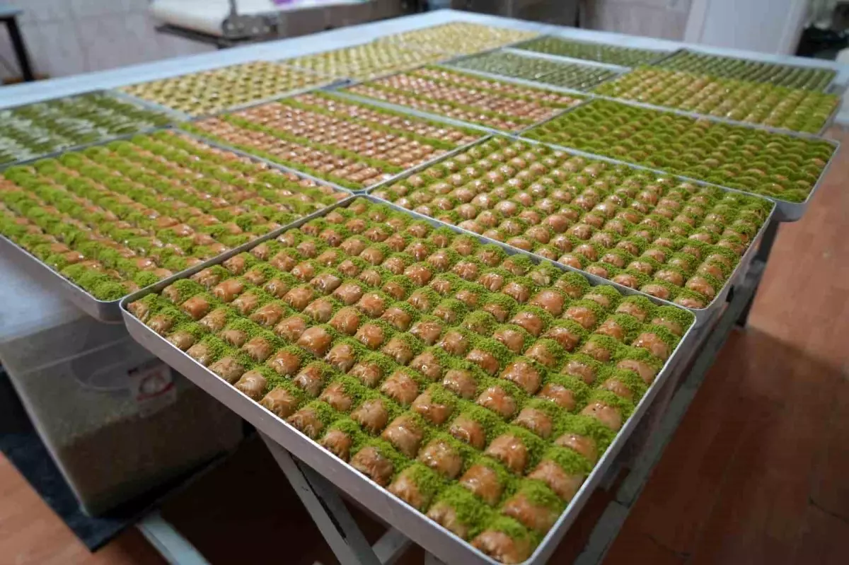 Muş\'ta Bayram İçin Yoğun Baklava Talebi