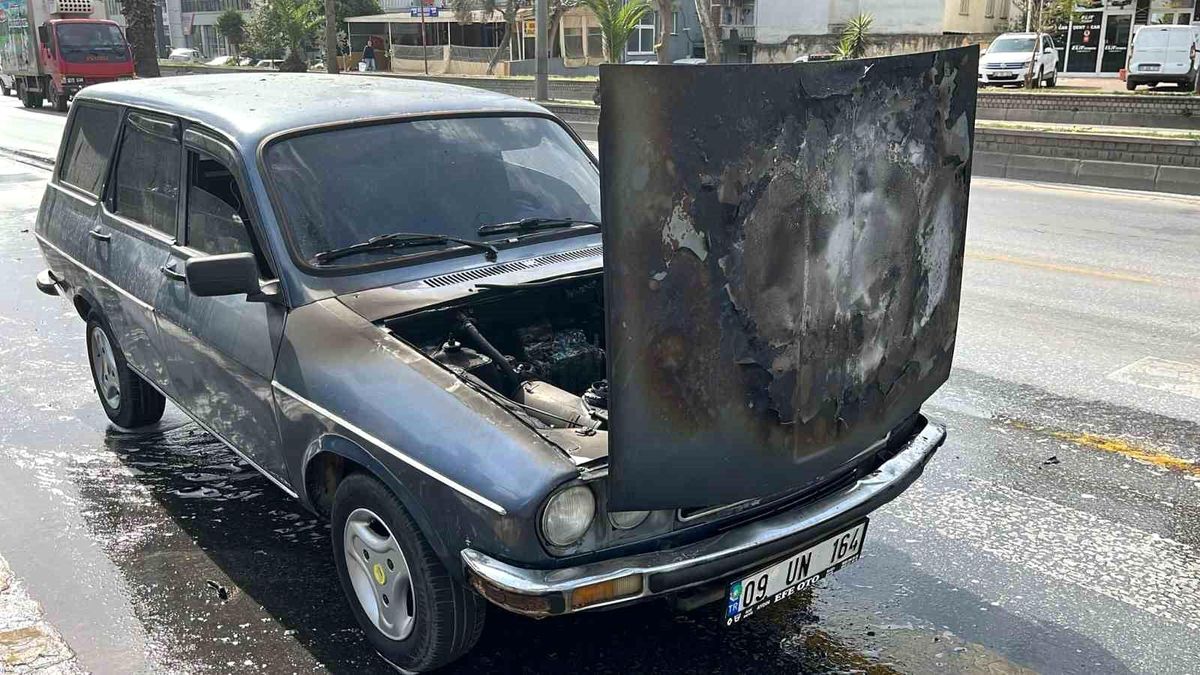 Otomobil Yangınına İtfaiye Müdahale Etti