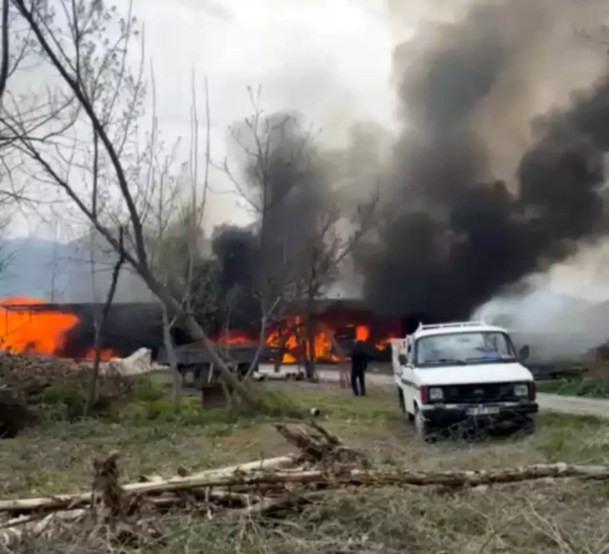 Tokat\'ta Garaj Yangını