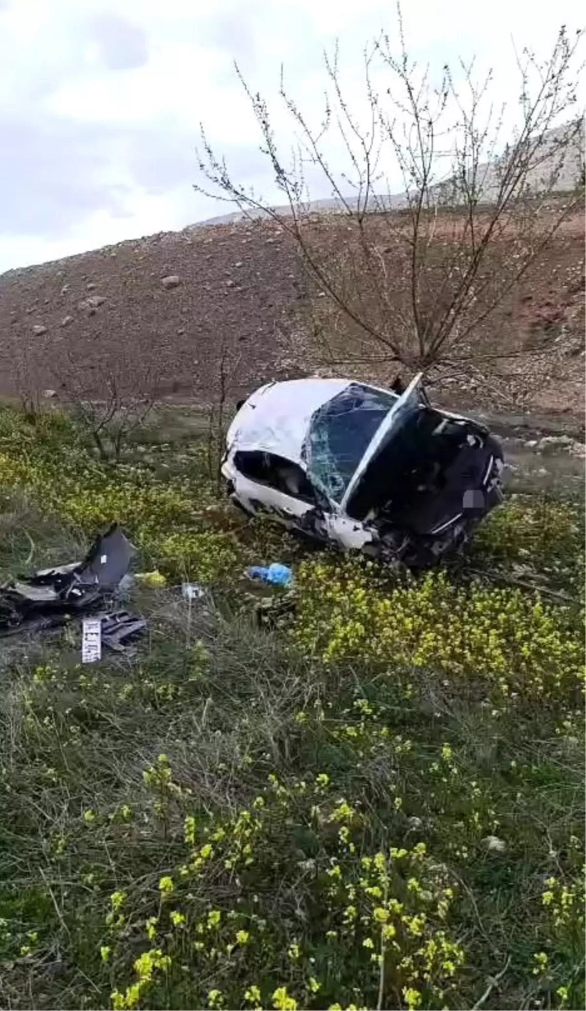 Batman\'da Otomobil Takla Attı, Sürücü Sağ Kurtuldu