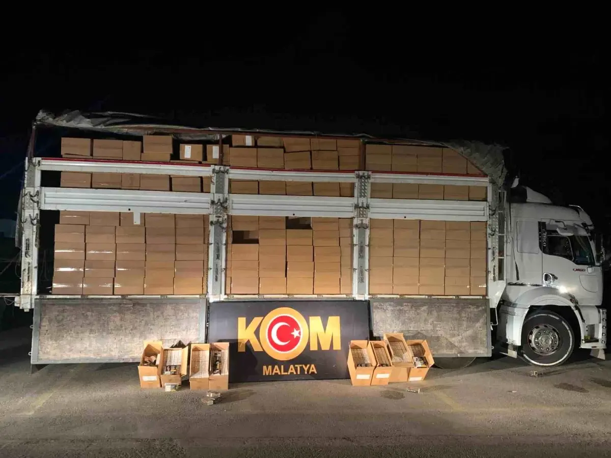 Malatya\'da 7.25 Milyon Makaron Ele Geçirildi