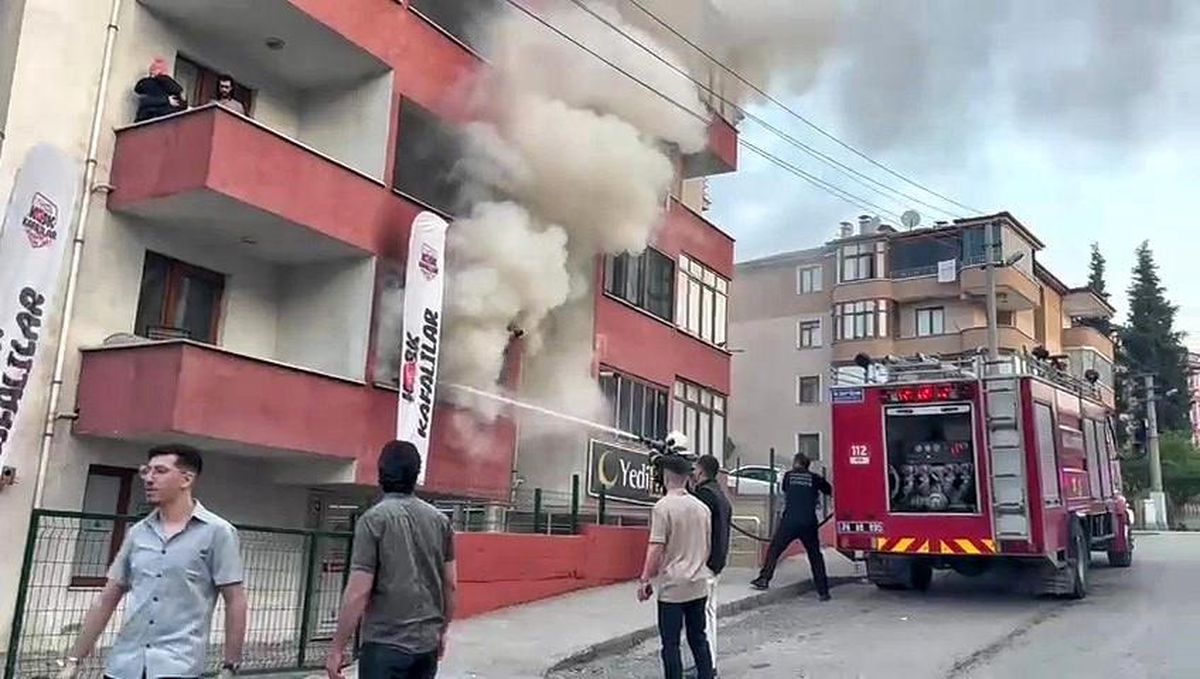 Karabük\'te Yabancı Öğrencilerin Evinde Yangın