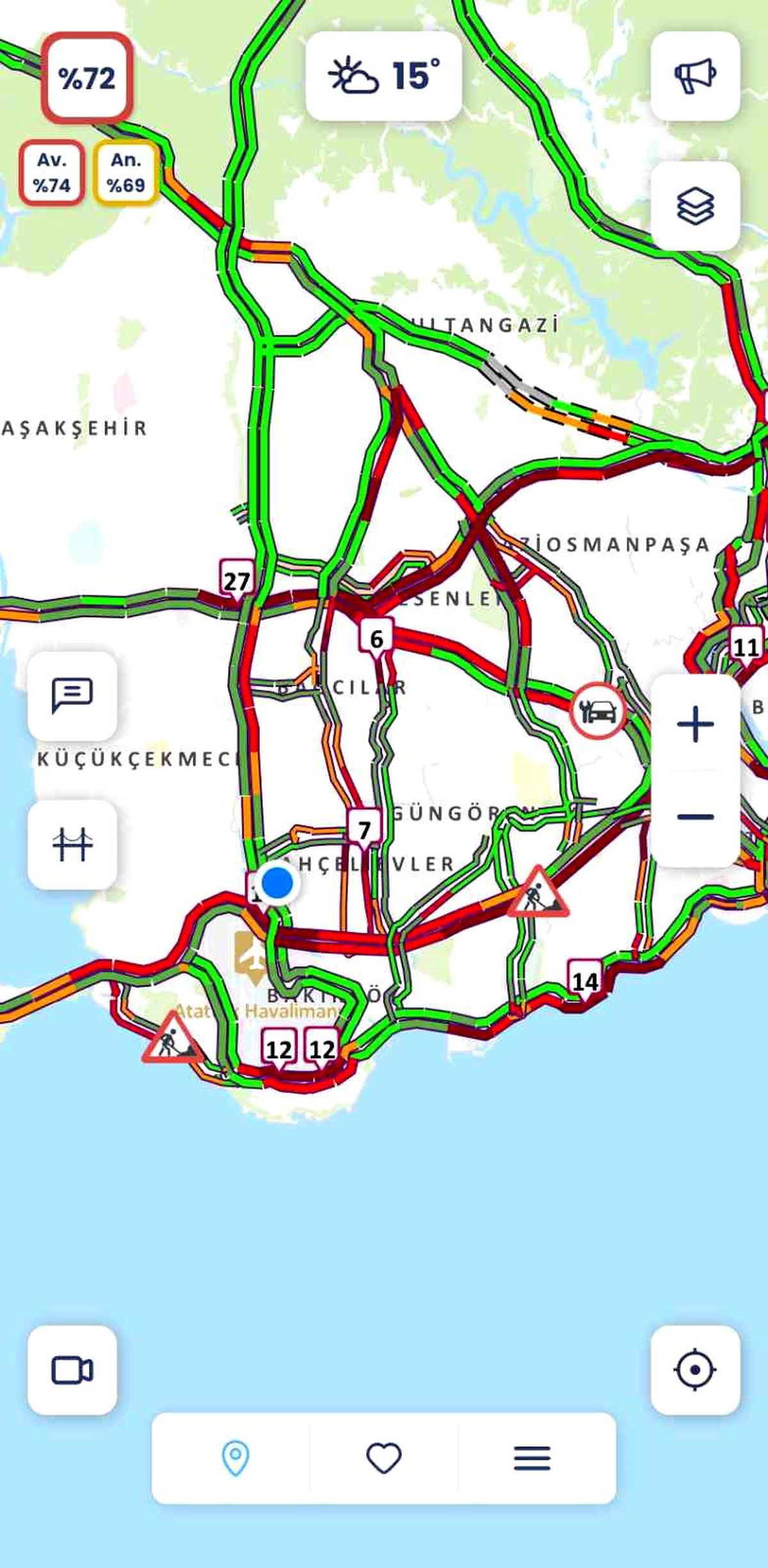 İstanbul\'da Bayram Trafiği Yoğunlaştı
