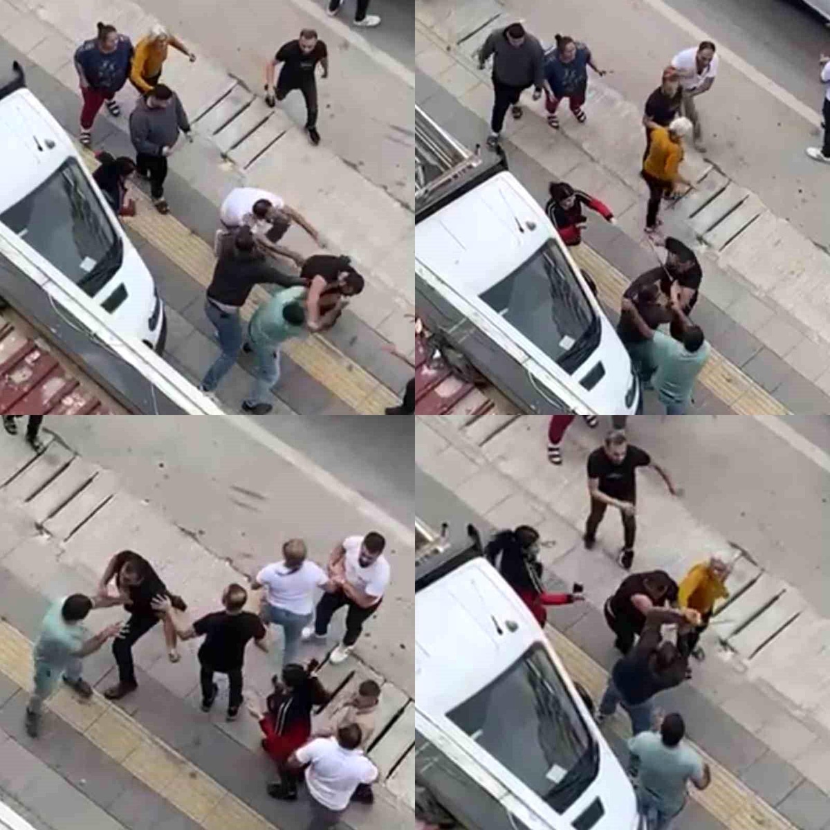 Mersin\'de Trafik Kavgası Yumruklu Hale Geldi