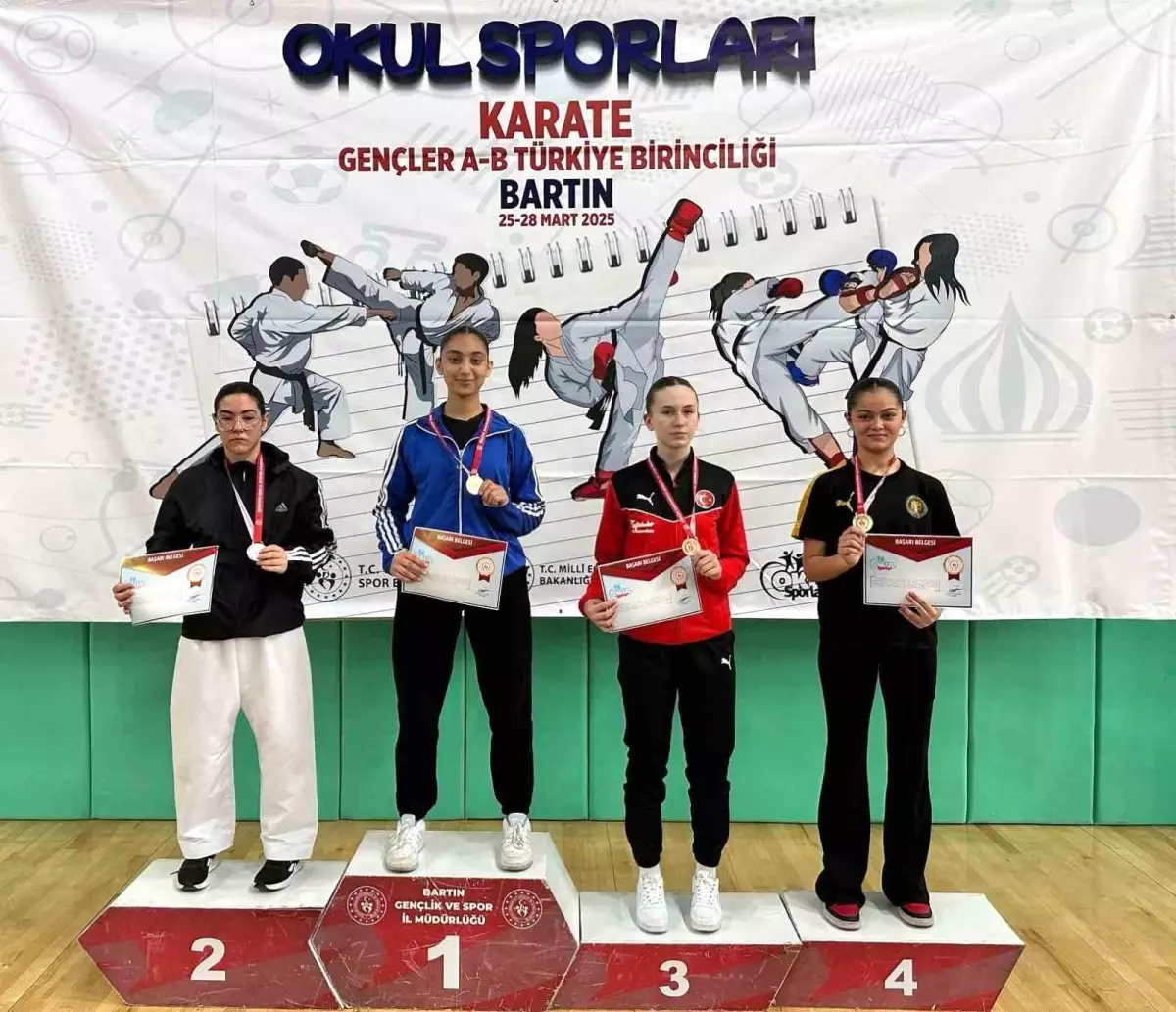 Kayserili Sporculardan 4 Madalya