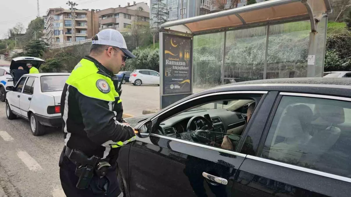 Zonguldak\'ta Dronla Trafik Denetimi