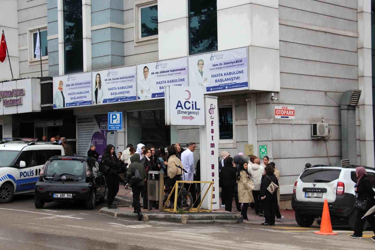 Bolu\'da Hastanede Yangın Paniği