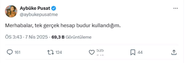 Teşkilat'tan çıkartılan Aybüke Pusat'tan ilk paylaşım geldi Teşkilat'tan çıkartılan Aybüke Pusat'tan ilk paylaşım geldi