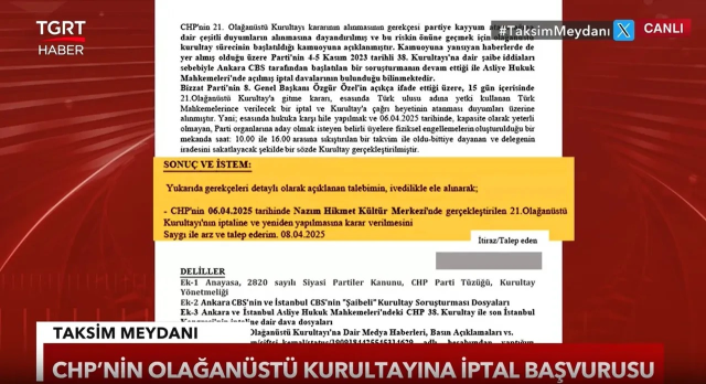 Özgür Özel'in seçildiği kongrenin iptali için YSK'ya itiraz