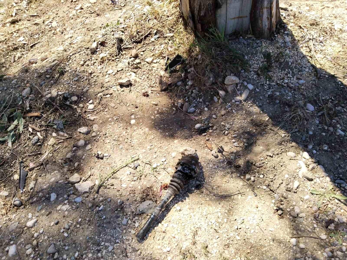 Silifke\'de Ters Dönüp Yaralanmadan Kurtuldu