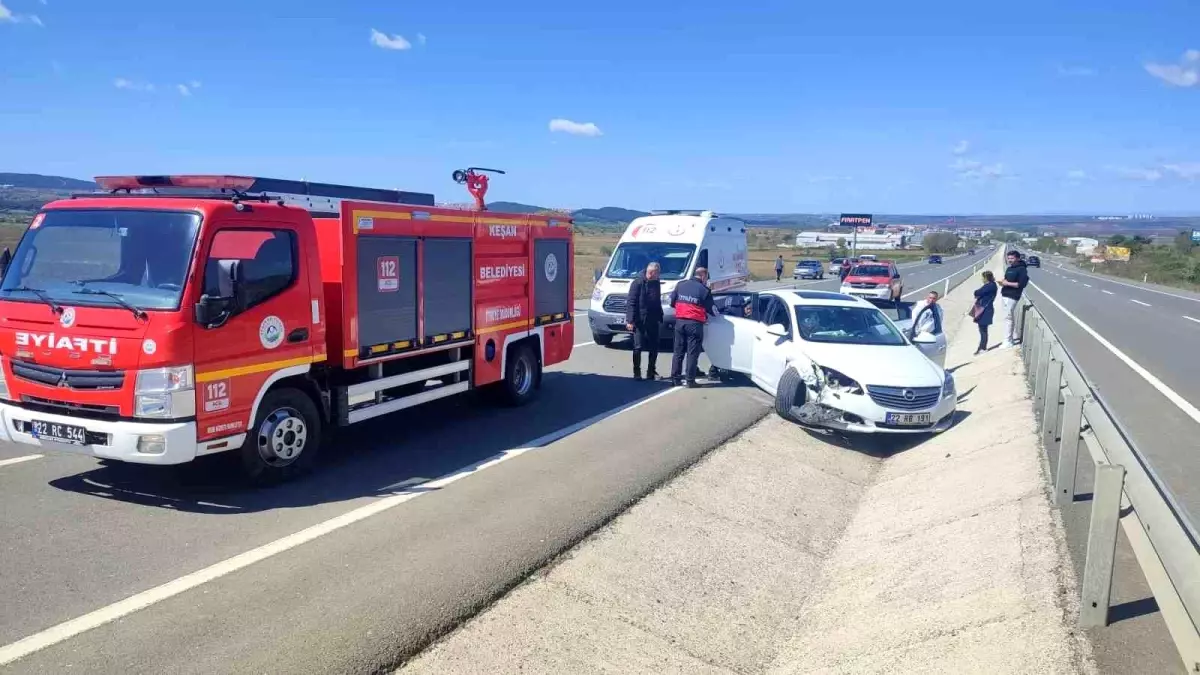 Keşan’da Trafik Kazası: 5 Yaralı