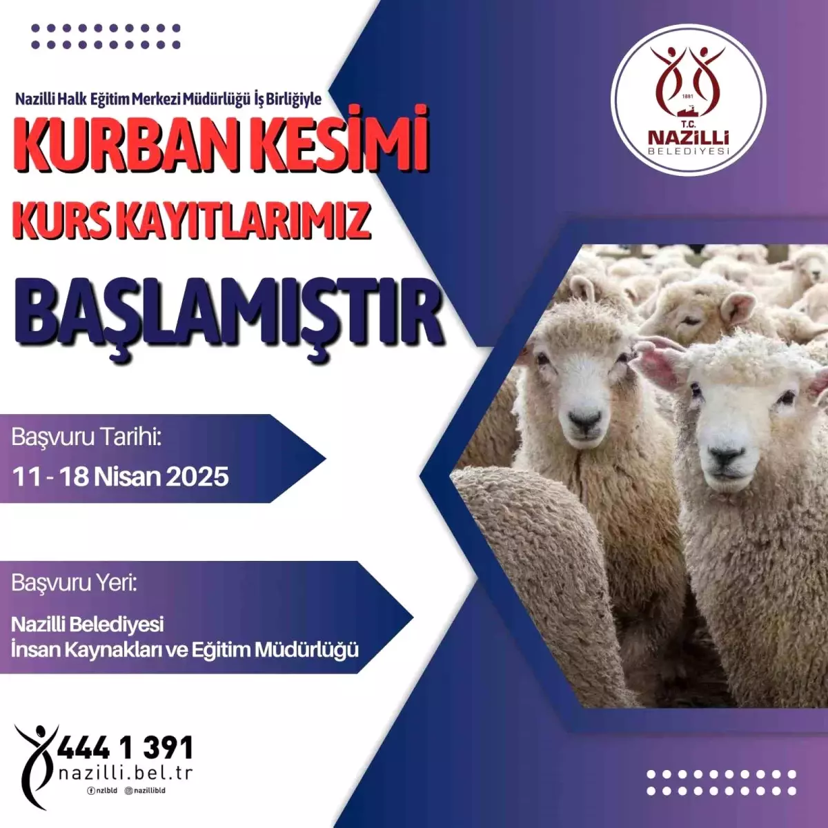 Nazilli\'de Kurban Kesim Kursu Başladı