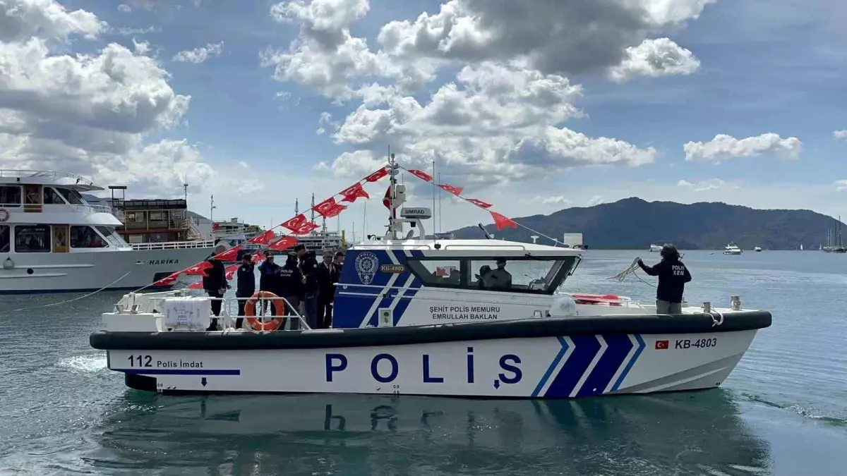 Şehit Polis Emrullah Baklan\'ın adı Marmaris\'in mavi sularında yaşayacak