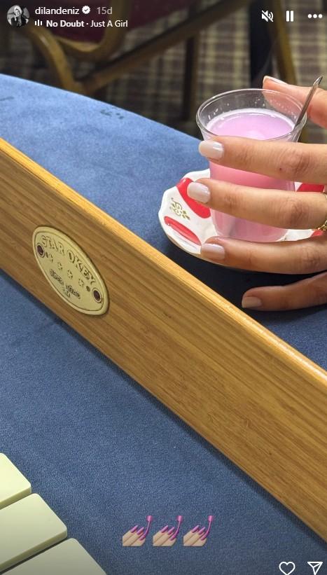 Dilan Çiçek Deniz'in kahvehane yorgunluk çayı içti