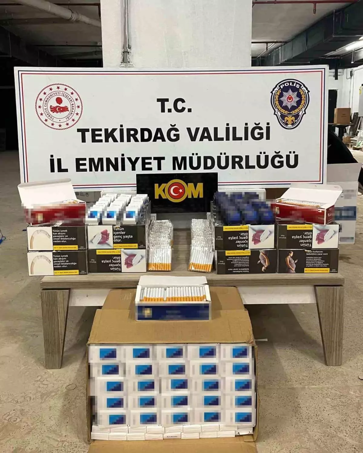 Tekirdağ\'da Kaçak Tütün Operasyonu: Çok Sayıda Ürün Ele Geçirildi