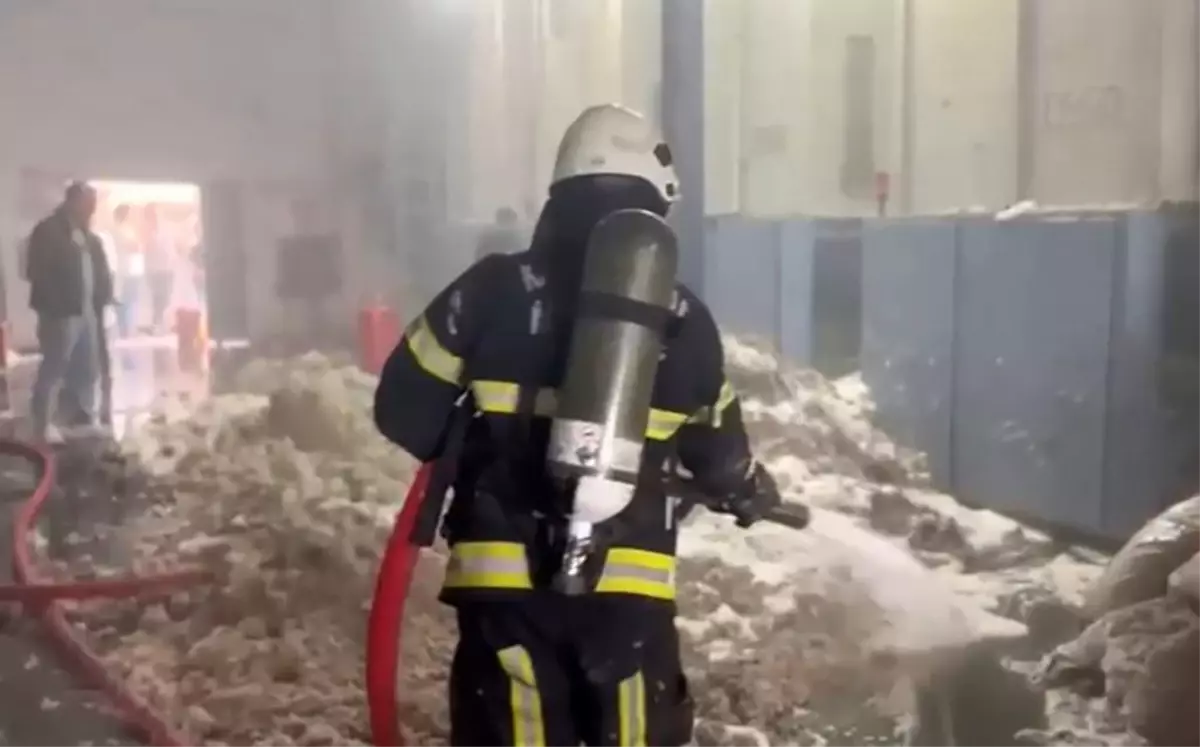 Kahramanmaraş\'ta Fabrika Yangını