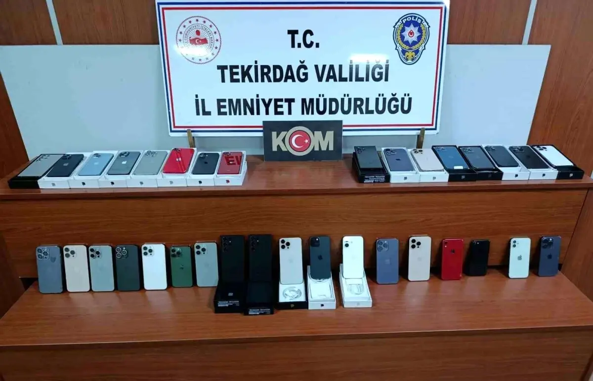 Çerkezköy\'de Kaçak Telefon Operasyonu