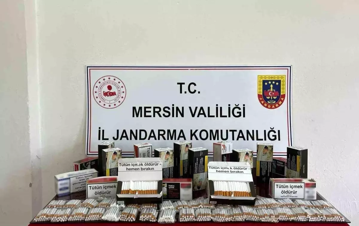 Mersin\'de Kaçak Sigara Ticareti Operasyonu